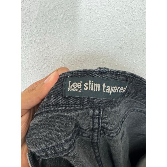 Lee Dungarees Slim Tapered Black Jeans Men’s 36x32 Vintage Y2K - Picture 7 of 8